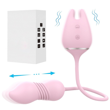 Thrusting 9 Speed Vibrator for Women / Nipple Clip and Clitoris Stimulation / Female Sex Toys - EVE's SECRETS